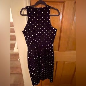 Banana Republic Sleeveless Polka Dot Dress with Zipper